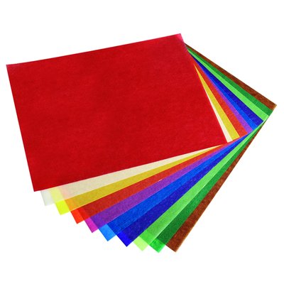 Transparant papier Folia 18.5x29.7cm 42gr 10 vel 10 kleuren