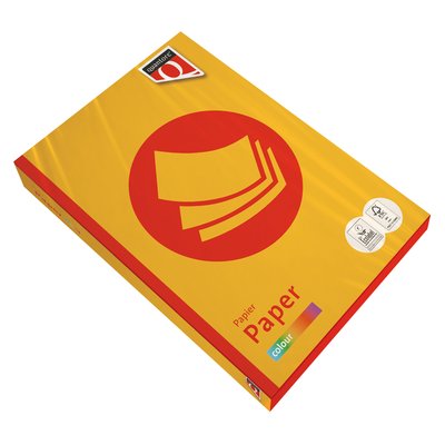 Papier copieur Quantore Colour A4 120g jaune intense 250 feuilles