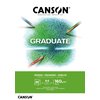 Tekenpapier Canson Graduate Drawing 30vel 160gr A4 helderwit foto