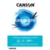 Aquarelpapier Canson Graduate Watercolour 20vel 250gr A5 natuurlijk wit foto