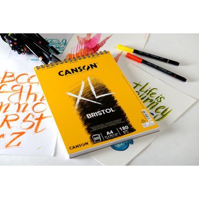 Bristolpapier Canson XL Bristol 50vel 180gr A4 extra wit