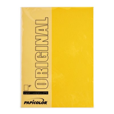 Kopieerpapier Papicolor A4 200gr 6 vel dottergeel