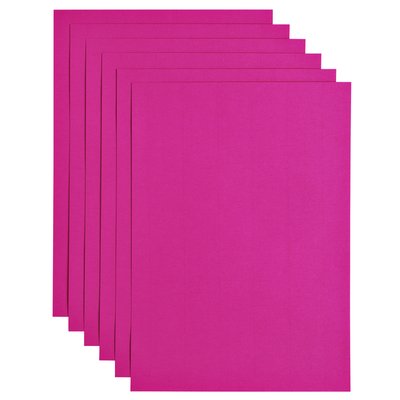 Papier copieur Papicolor A4 200g rose vif 6 feuilles