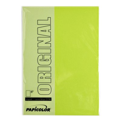 Kopieerpapier Papicolor A4 200gr 6 vel appelgroen