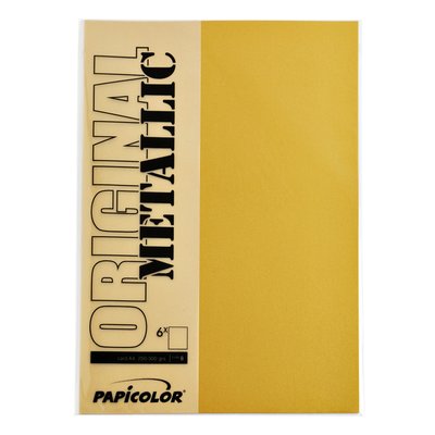 Kopieerpapier Papicolor A4 300gr 3 vel metallic goud