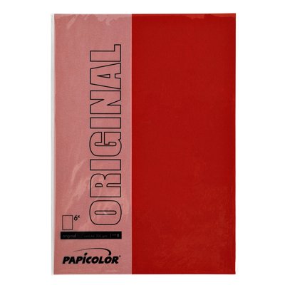 Kopieerpapier Papicolor A4 100gr 12 vel rood
