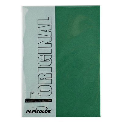 Kopieerpapier Papicolor A4 100gr 12 vel dennengroen