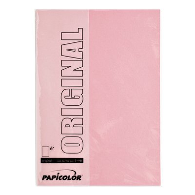 Papier copieur Papicolor A4 100g rose bébé 12 feuilles