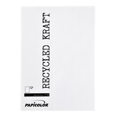 Kopieerpapier Papicolor A4 90gr 12 vel kraft wit