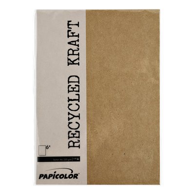 Papier copieur Papicolor A4 100g kraft brun 12 feuilles