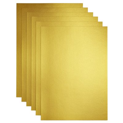 Kopieerpapier Papicolor A4 120gr 6 vel metallic goud