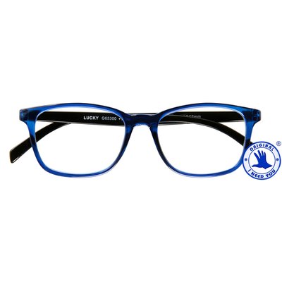 Leesbril I Need You +2.50 dpt Lucky blauw-zwart