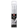 Gelschrijver Sakura Gelly Roll Classic set à 3 breedtes wit foto