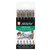 Brushpen Sakura Pigma Brush set à 6 stuks zwart