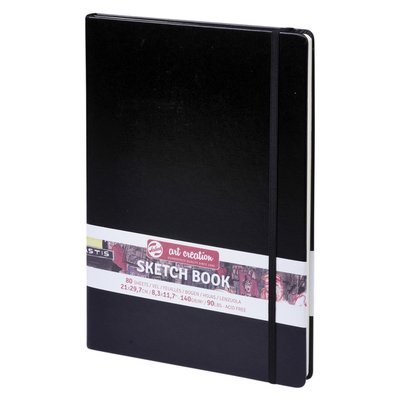 Schetsboek Talens Art Creation zwart 21x30cm 140gr 80vel