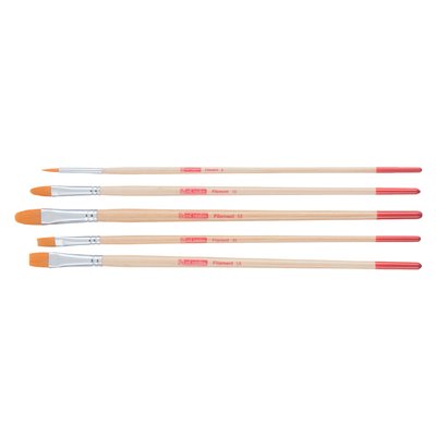 Penseel Talens Art Creation filament rond en plat set à 5 stuks