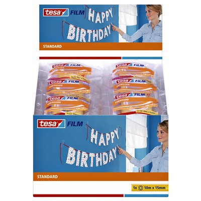 Plakband tesafilm® Standaard 10mx15mm transparant