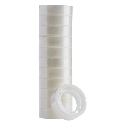 Plakband Quantore 12mmx10m transparant