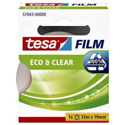 Plakband tesafilm® Eco & Clear 33mx19mm transparant
