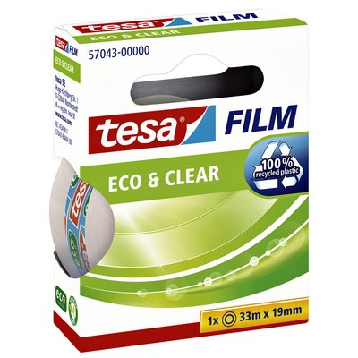 Plakband tesafilm® Eco & Clear 33mx19mm transparant