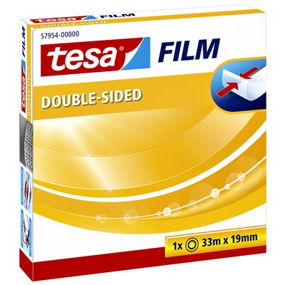 Ruban adhésif double face tesafilm® 33mx19mm transparent