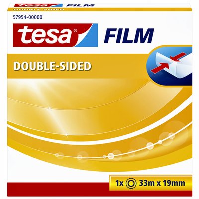 Ruban adhésif double face tesafilm® 33mx19mm transparent