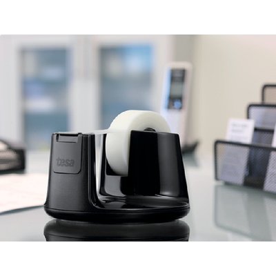 Dévidoir tesa Easy Cut® compact + 1 rouleau ruban adhésif invisible 33mx19mm