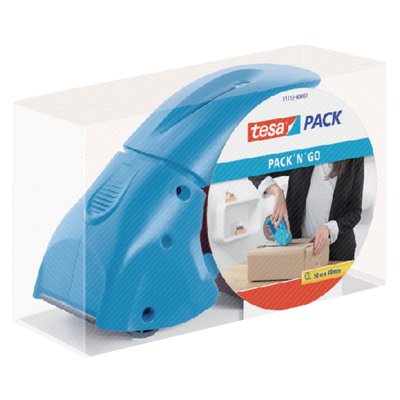 Verpakkingstape dispenser tesapack® pack-n-go blauw