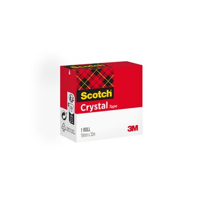 Plakband Scotch Crystal 600 19mmx33m transparant
