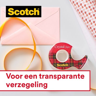 Plakband Scotch Crystal 600 19mmx33m transparant