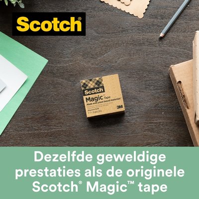 Plakband Scotch Magic 900 19mmx30m onzichtbaar mat