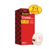 Plakband Scotch Crystal 600 19mmx33m transparant 7+1 gratis foto