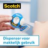 Plakband Scotch 19mmx16.5m Wall Safe + handdispenser foto