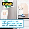 Plakband Scotch 19mmx16.5m Wall Safe + handdispenser foto