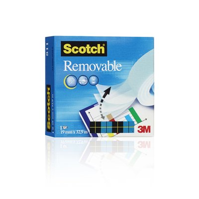 Plakband Scotch Magic 811 19mmx33m onzichtbaar verwijderbaar mat
