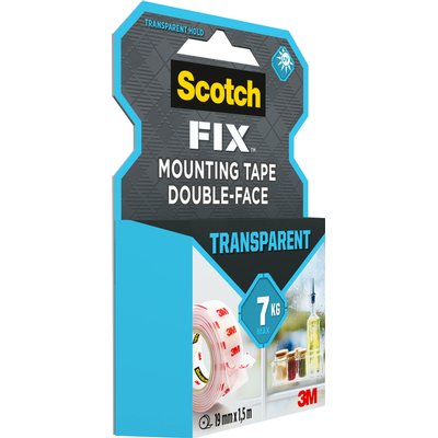 Ruban adhésif double face Scotch Transparent 1,5mx19mm