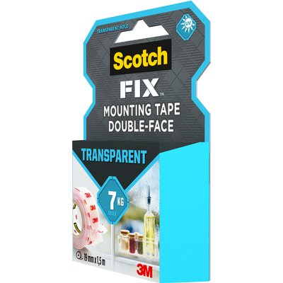 Ruban adhésif double face Scotch Transparent 1,5mx19mm