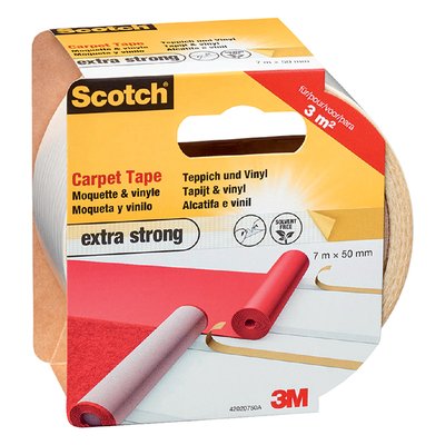 Ruban adhésif double face Scotch tapis 7mx50mm extra puissant