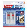 Klevende schroef tesa® tegels & metaal 3kg verstelbaar wit 2 stuks foto