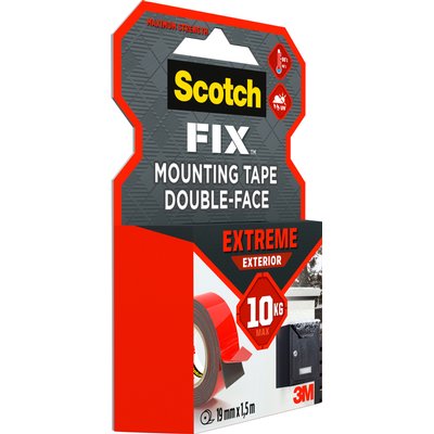 Ruban adhésif Scotch Extreme Exterior 19mmx1,5m double face