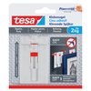 Klevende spijker tesa® behang en pleisterwerk 2kg verstelbaar wit 2 stuks foto