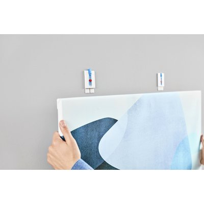 Klevende spijker tesa® canvas- behang en pleisterwerk 2kg wit 2 stuks