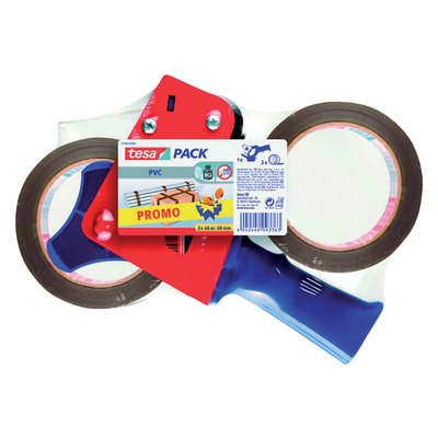 Ruban d’emballage tesapack® ultra strong 66mx50mm PVC + dévidoir