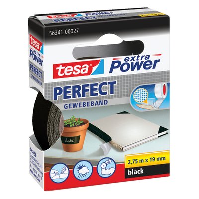 Textieltape tesa® extra Power Perfect 2.75mx19mm zwart