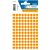 Etiket HERMA 1844 rond 8mm fluor oranje 540 stuks