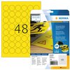 Etiquette HERMA 8034 30mm jaune 1200 pièces Photo