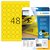 Etiquette HERMA 8034 30mm jaune 1200 pièces