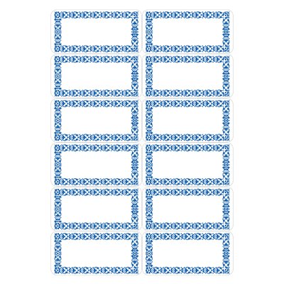 Etiket HERMA 3742 keuken blauw