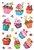 Etiket HERMA 3387 cupcakjes glitter