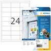 Etiket HERMA 4573 66x33.8mm folie wit 480 stuks foto